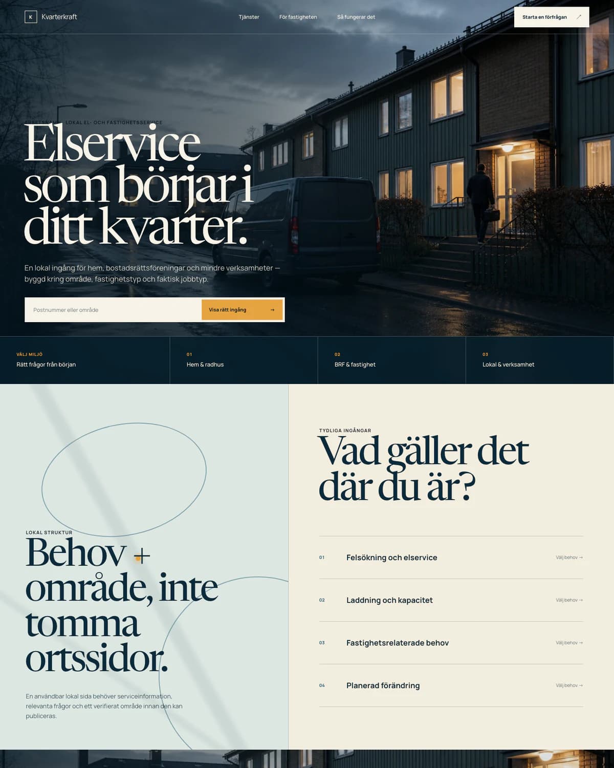 Kvarterkraft, fiktiv konceptdemo för lokal service